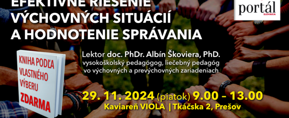 seminár Efektívne riešenie výchovných situácií a hodnotenie správania 2