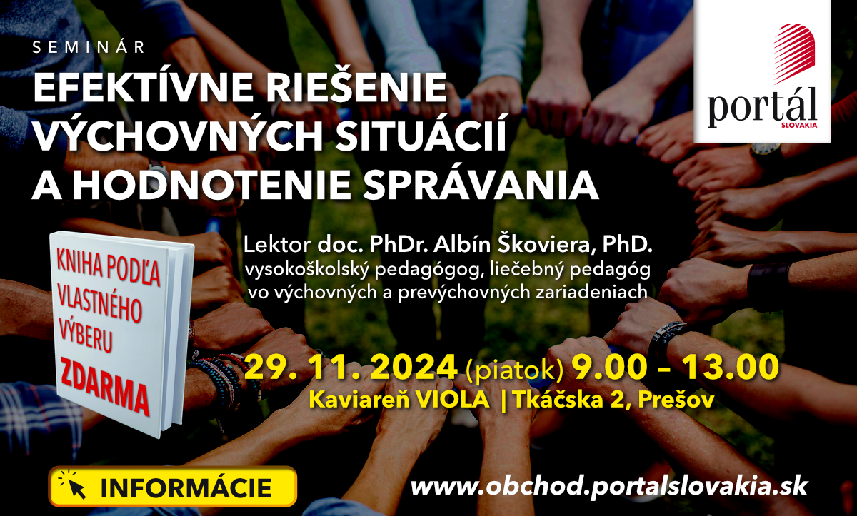 seminár Efektívne riešenie výchovných situácií a hodnotenie správania 2