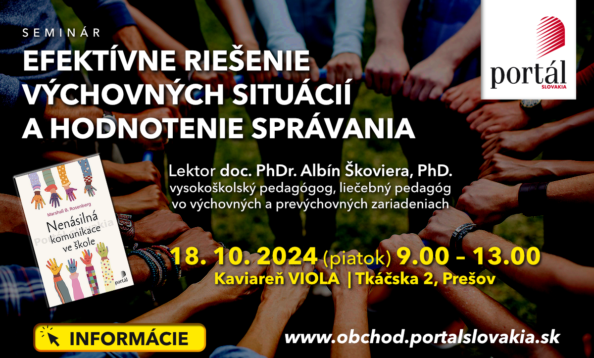 seminár Efektívne riešenie výchovných situácií a hodnotenie správania